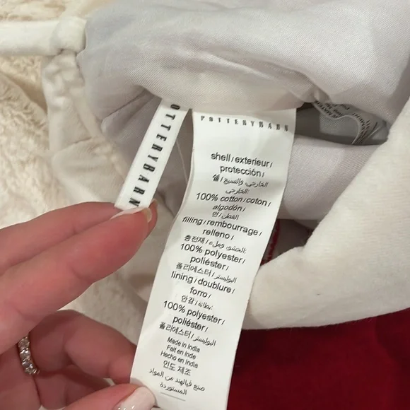 Pottery Barn Classic Velvet Large Stocking personalized with “Lauren” - Picture 3 of 7